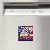 Patriotische American Icon Fotovorlage Magnet (In Situ (Geschirrspüler))