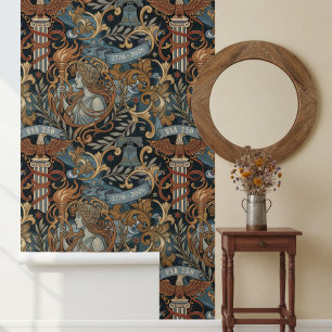 Patriotische Americana Liberty Art Nouveau ID1302 Tapete