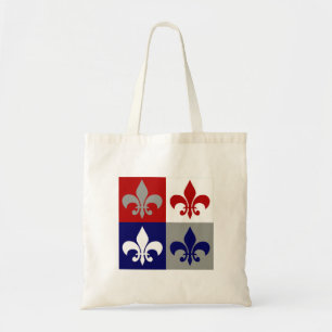 Patriotische Amerikaner-Louisiana-Lilie Tragetasche