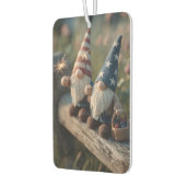 Patriotische Amerikaner mit Sparklern Autolufterfrischer (Links)