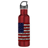 Patriotische Amerikaner USA-Flagge von Vereinigten Trinkflasche (Vorderseite)
