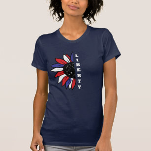 Patriotische Amerikanerin Halbblütenfreiheit T-Shirt