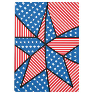 Patriotische Amerikanerin Klemmbrett
