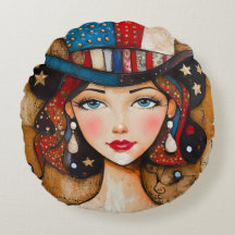 Patriotische Amerikanerin