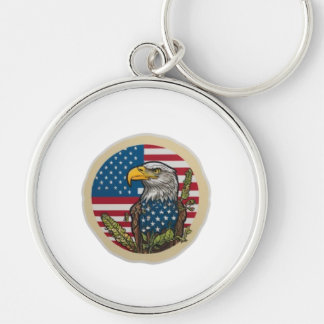 Patriotische amerikanische Adlerflagge USA  Schlüsselanhänger