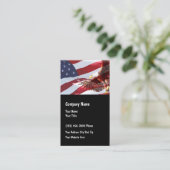 Patriotische amerikanische AdlerUS Flagge Visitenkarte (Stehend Vorderseite)