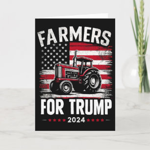 Patriotische amerikanische Bauern für Trump-Wahl U Karte