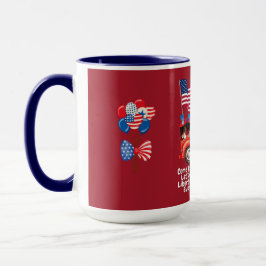 Patriotische amerikanische Dackeln Kaffee Tasse