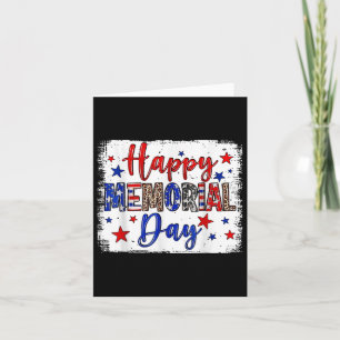 Patriotische amerikanische Fahne am 4. Karte