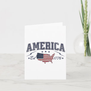 Patriotische amerikanische Fahne USA Ostsee 1776 4 Karte
