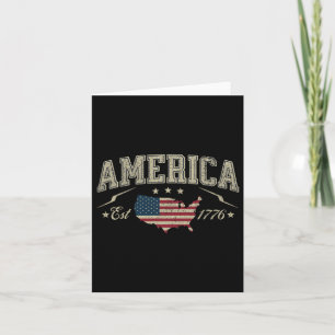Patriotische amerikanische Fahne USA Ostsee 1776 4 Karte