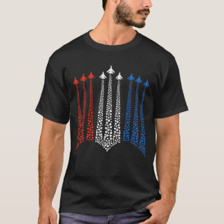 Patriotische amerikanische Familie am 4. Juli T-Shirt