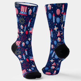 Patriotische amerikanische Feier Socken