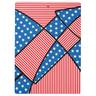 Patriotische amerikanische Feuerwerke Klemmbrett