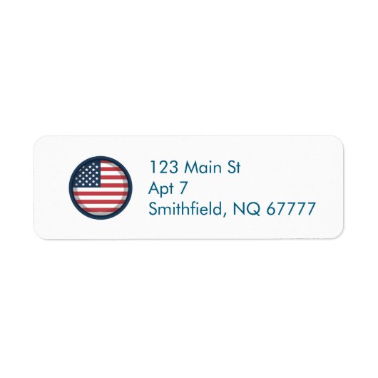 Patriotische amerikanische Flagge  (Vorne)