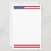 Patriotische amerikanische Flagge (Rückseite)