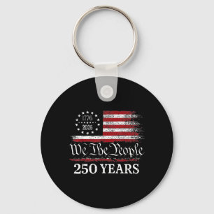 Patriotische Amerikanische Flagge 250. Jubiläum US Schlüsselanhänger