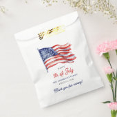 Patriotische amerikanische Flagge 4. Juli Danke Geschenktütchen (Versiegelt)