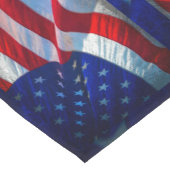 Patriotische amerikanische Flagge 4. Juli Kurzer Tischläufer (Ecke)