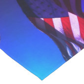 Patriotische amerikanische Flagge 4. Juli Kurzer Tischläufer (Ecke)