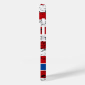 Patriotische amerikanische Flagge 4. Juli Monogram Case-Mate iPhone Hülle (Rückseite / Links)