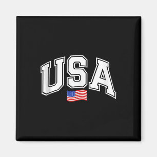 Patriotische amerikanische Flagge 4. Juli W Magnet