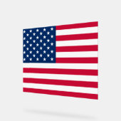 Patriotische amerikanische Flagge Akryllisches Zei Acrylschild (Winkel)