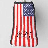 Patriotische Amerikanische Flagge angepasste Golf Golf Headcover (Rotieren 90)
