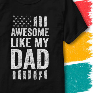Patriotische amerikanische Flagge Awesome wie mein T-Shirt
