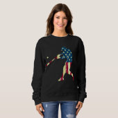 Patriotische amerikanische Flagge Baseball Basebal Sweatshirt (Vorne ganz)