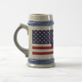Patriotische amerikanische Flagge Bierglas (Links)