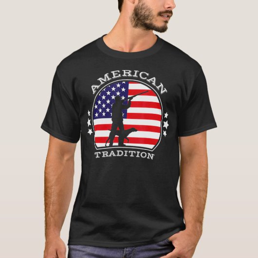 Patriotische Amerikanische Flagge Bird Hunting Cla T-Shirt (Vorderseite)