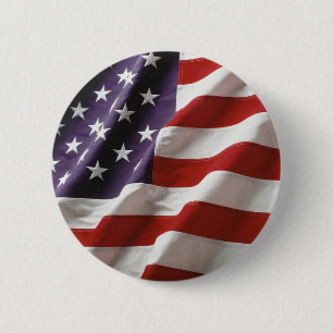 Patriotische amerikanische Flagge Button