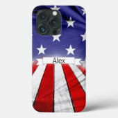 Patriotische amerikanische Flagge Case-Mate iPhone Hülle (Rückseite)