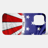 Patriotische amerikanische Flagge Case-Mate iPhone Hülle (Rückseite (Horizontal))