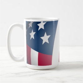 Patriotische amerikanische Flagge Coole US Flagge Kaffeetasse