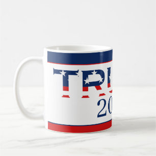 Patriotische amerikanische Flagge Donald Trump 202 Kaffeetasse