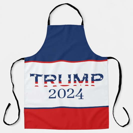 Patriotische amerikanische Flagge Donald Trump 202 Schürze (Vorderseite)