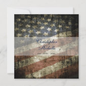 Patriotische amerikanische Flagge Einladung mit UA (Vorderseite)