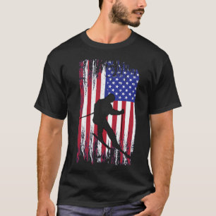 Patriotische amerikanische Flagge Einzigartiges Ge T-Shirt