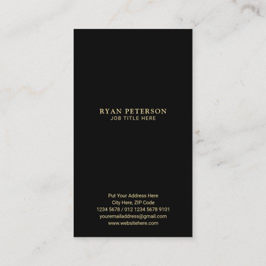 Patriotische amerikanische Flagge Elegant Gold Acc Visitenkarte (Rückseite)