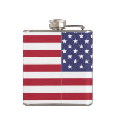 Patriotische amerikanische Flagge Flachmann (Rückseite)