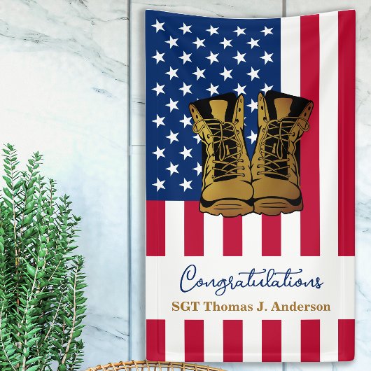 Patriotische amerikanische Flagge für das Ruhestan Banner