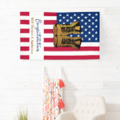 Patriotische amerikanische Flagge für das Ruhestan Banner (Insitu)