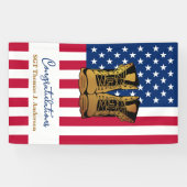 Patriotische amerikanische Flagge für das Ruhestan Banner (Horizontal)