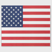 Patriotische amerikanische Flagge Geschenkpapier (Flach)