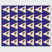 Patriotische amerikanische Flagge Geschenkpapier (Flach)