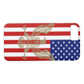 Patriotische amerikanische Flagge Gott segne Ameri Case-Mate iPhone Hülle (Rückseite (Horizontal))