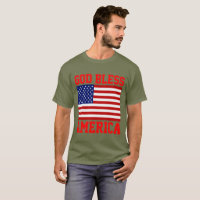 Patriotische amerikanische Flagge Gott segne Ameri