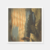 Patriotische amerikanische Flagge im Himmel Serviette (Vorderseite)